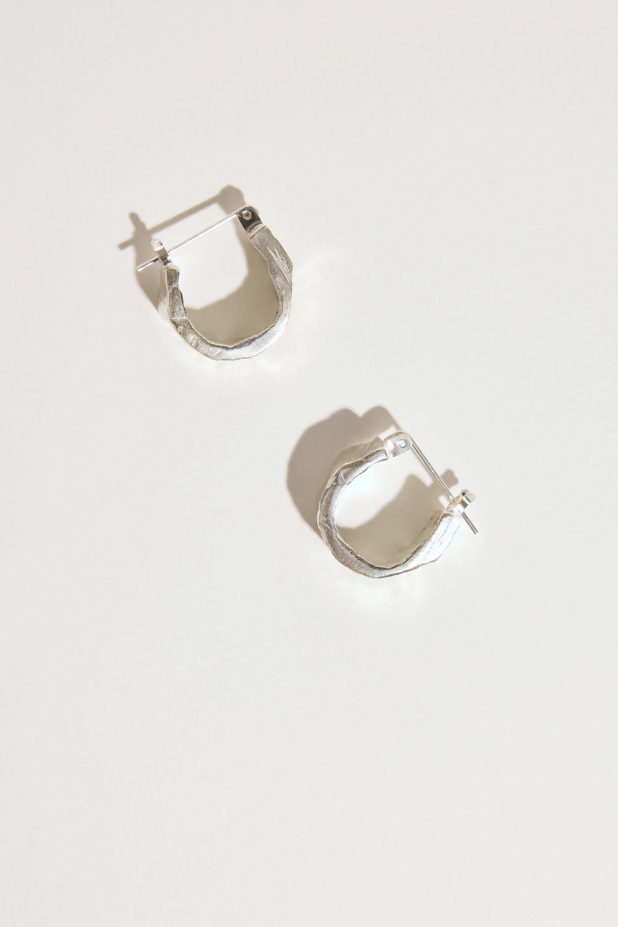 Love Winter Textured Hoops - Image 2