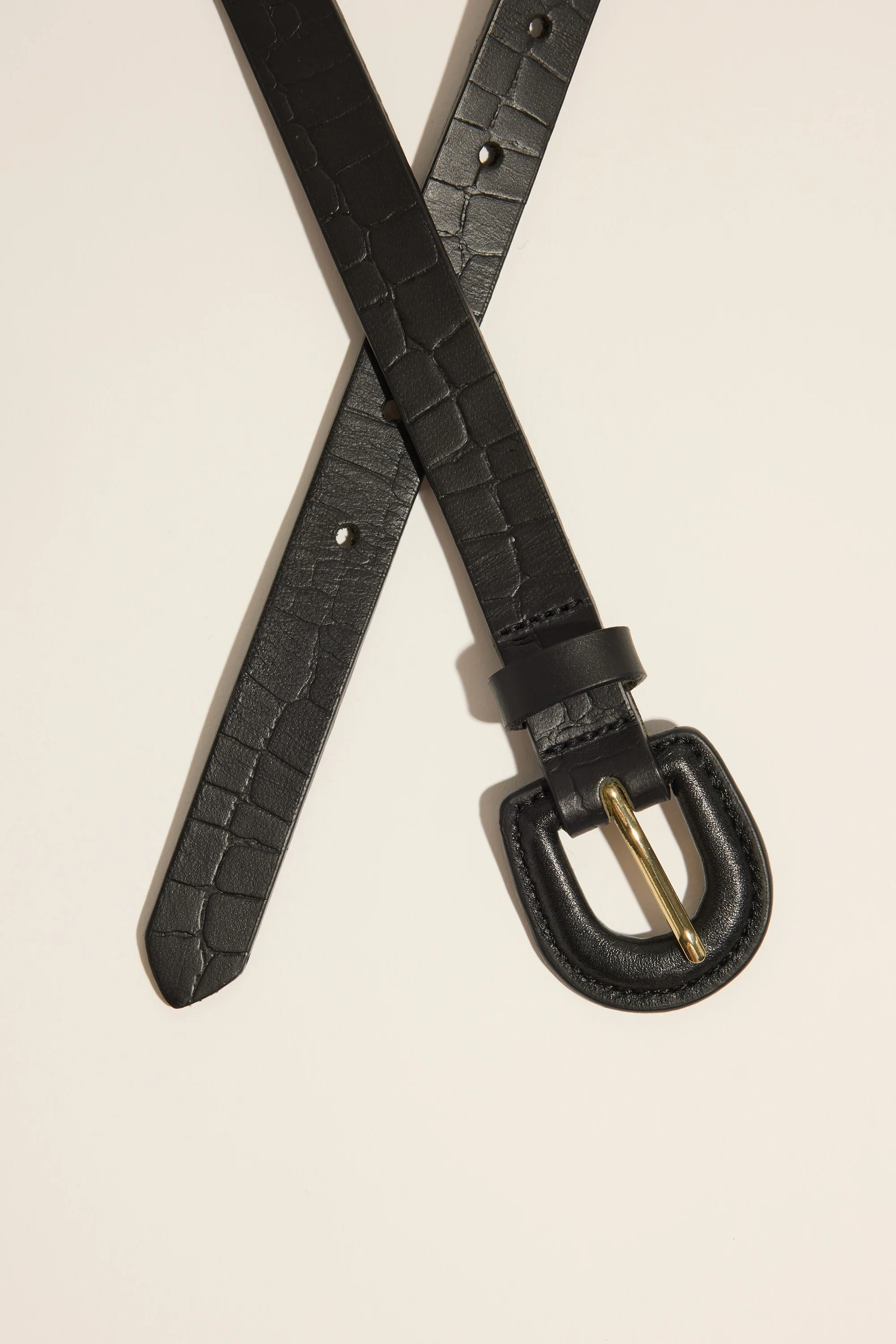 Lucia Skinny Covered Buckle Belt - Image 2