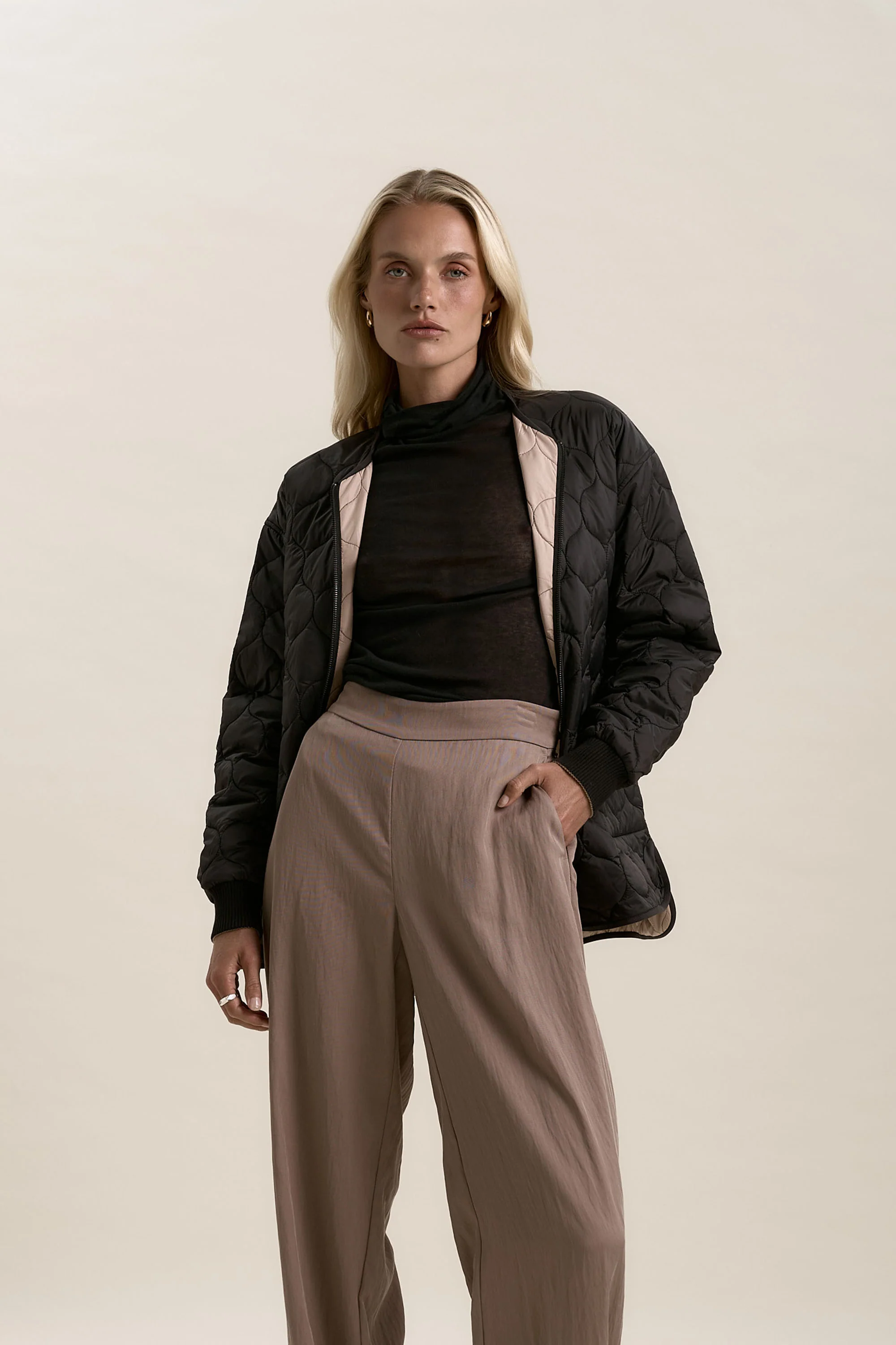 Mckenna Reversible Quilted Puffer