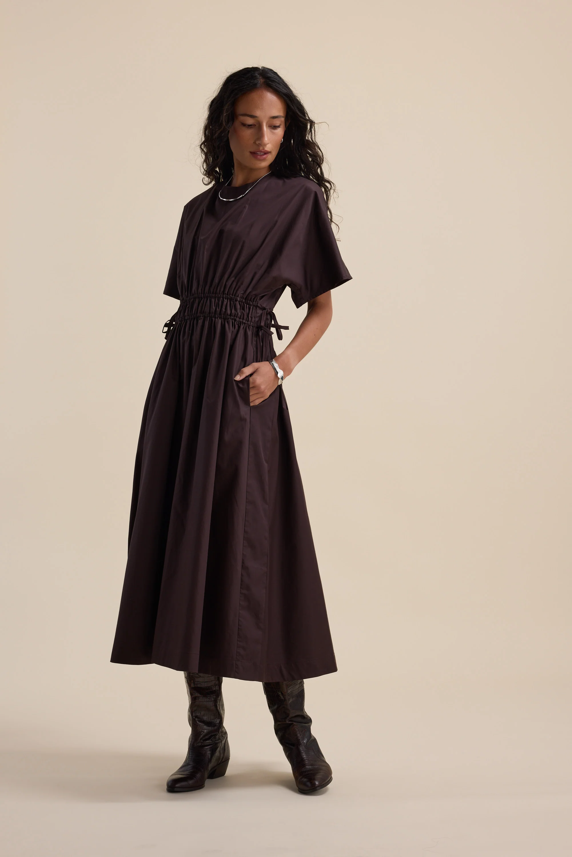 Megan Tie Waist Dress - Image 4