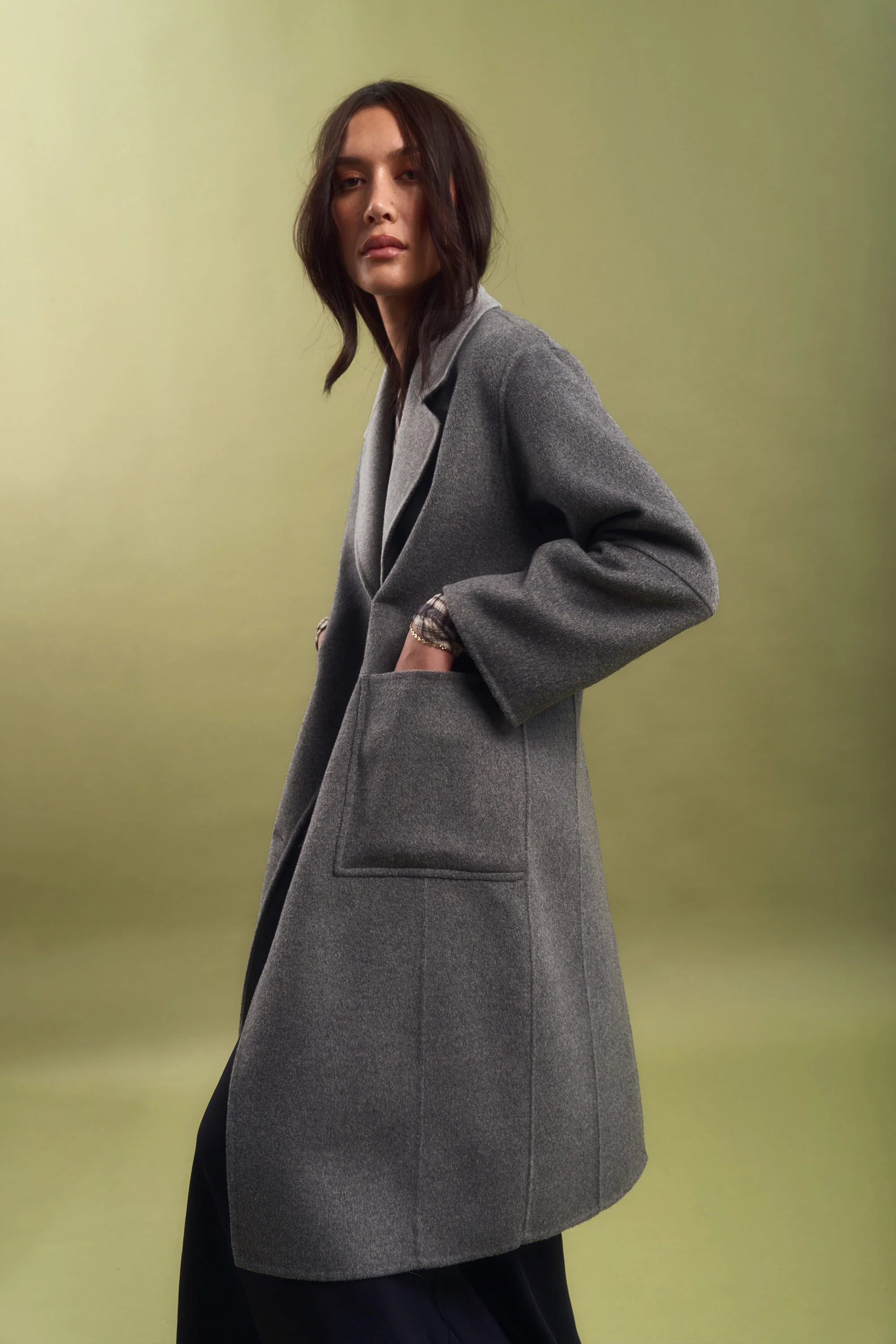 Nellie Reversible Wool Blend Coat - Image 2