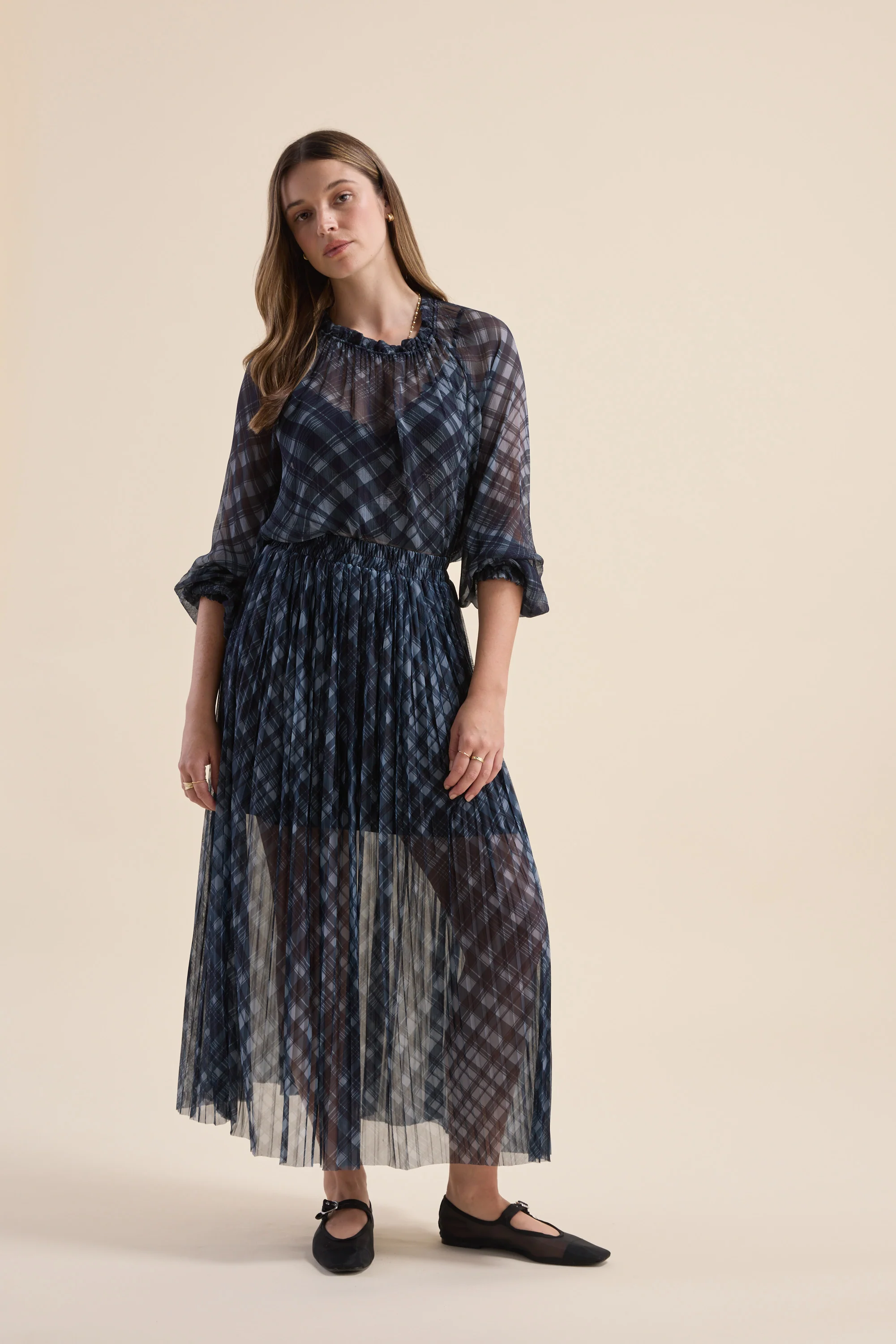 Ryan Pleat Maxi Skirt - Image 2