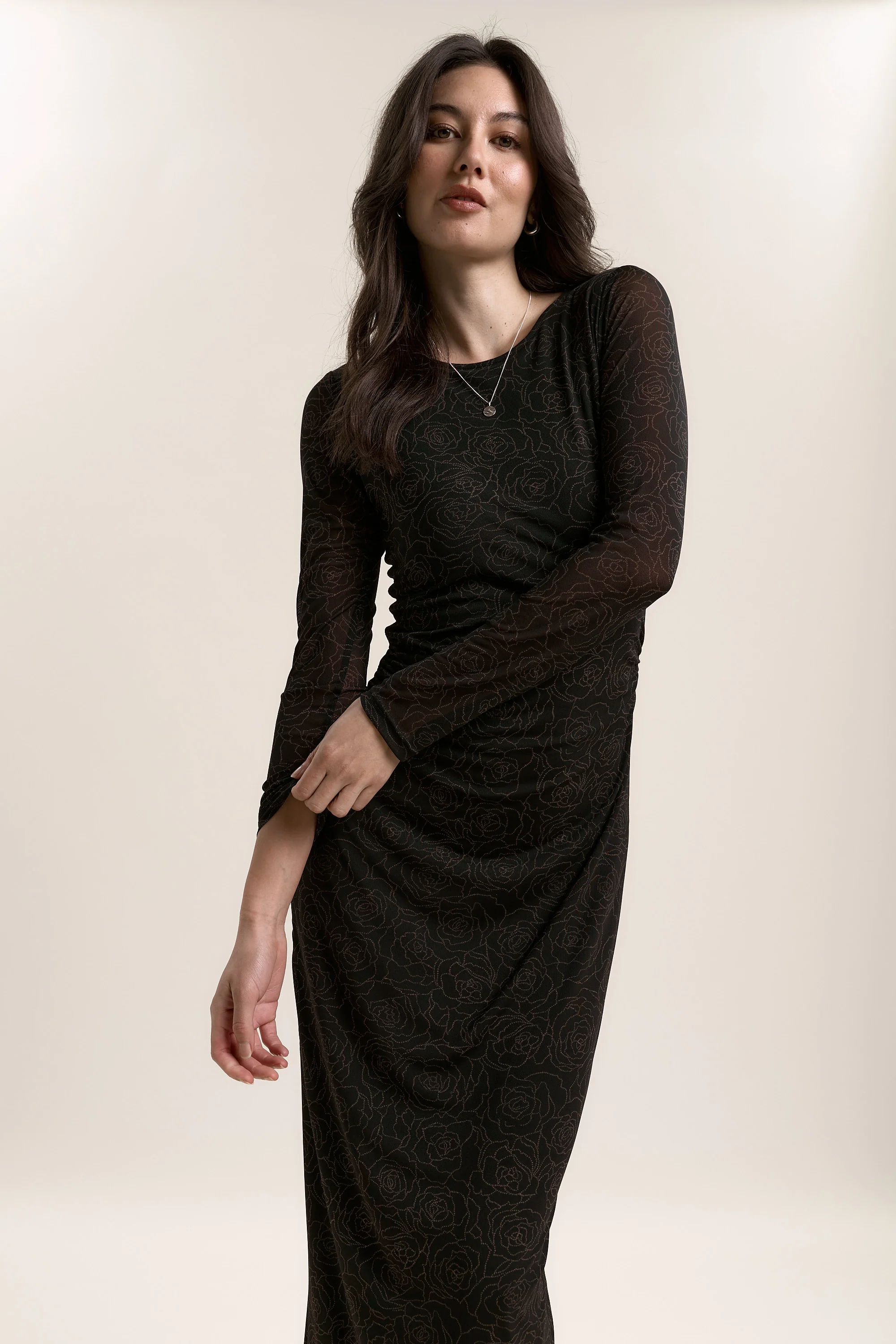 Samara Long Sleeve Mesh Dress