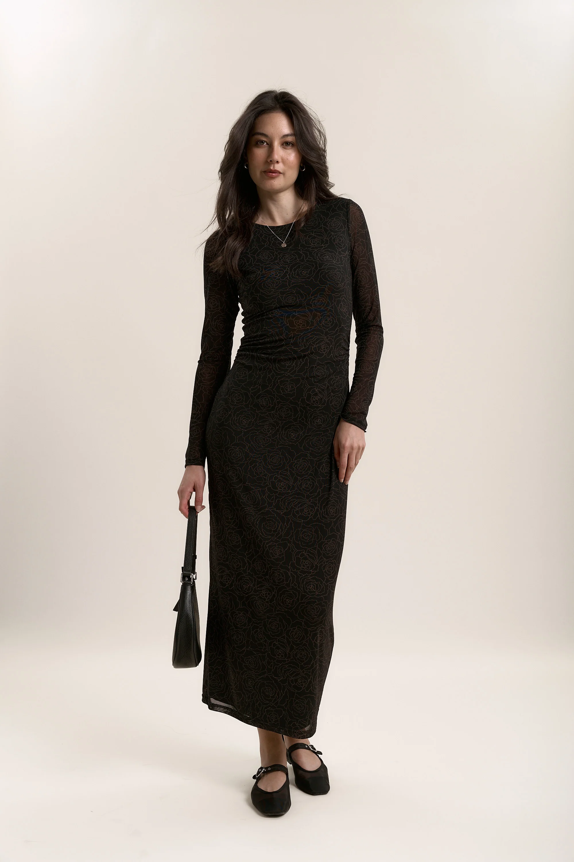 Samara Long Sleeve Mesh Dress - Image 2