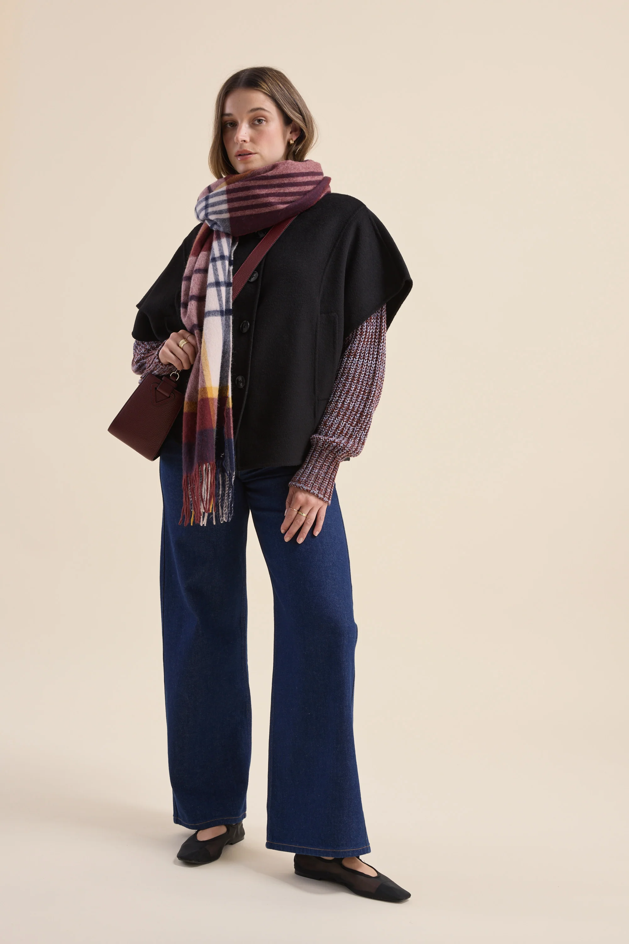 Sonya Wool Blend Cape - Image 2