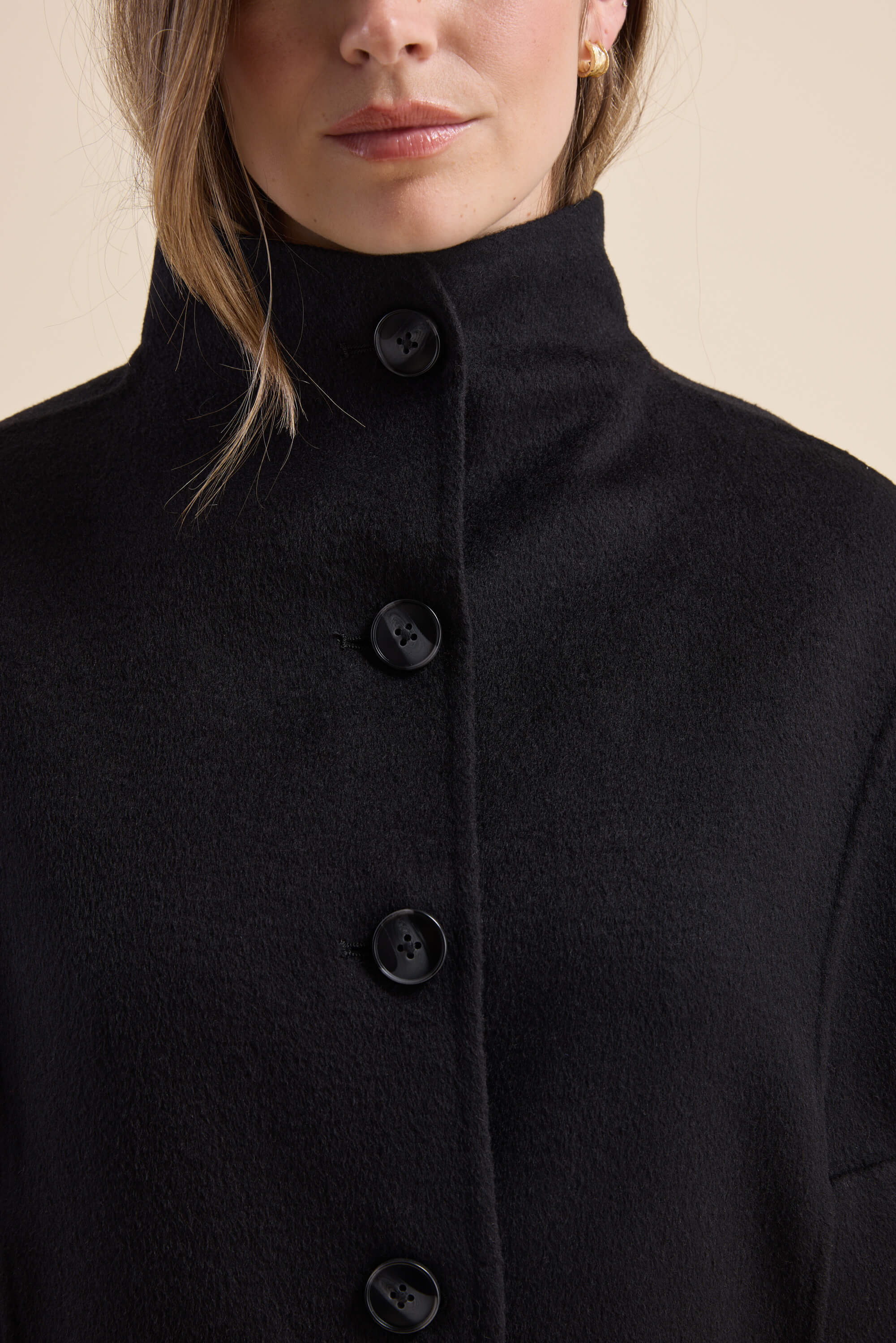 Sonya Wool Blend Cape - Image 5