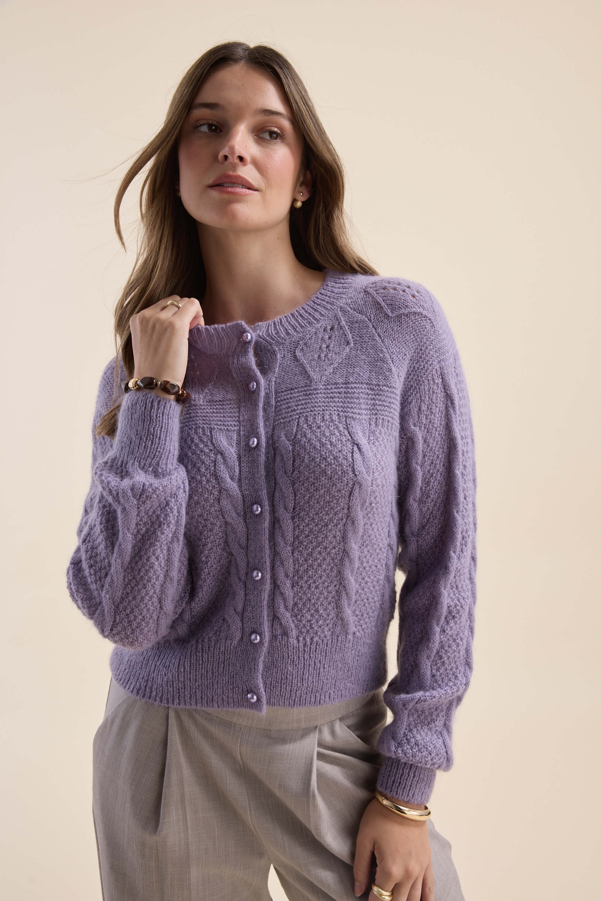 Sophia Whisper Knit Cardigan - Image 8