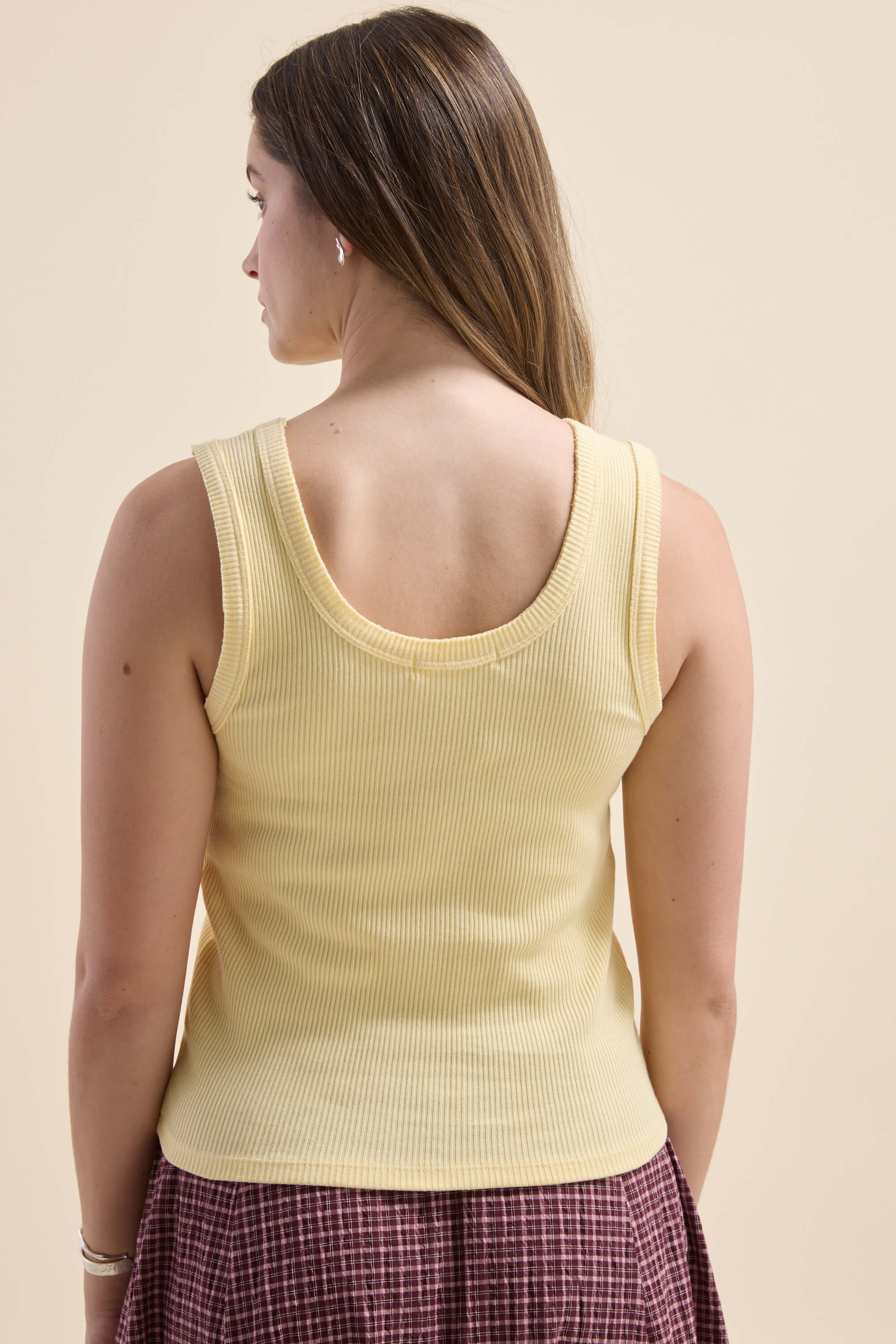 Sophie Organic Cotton Ribbed Tank - Image 6