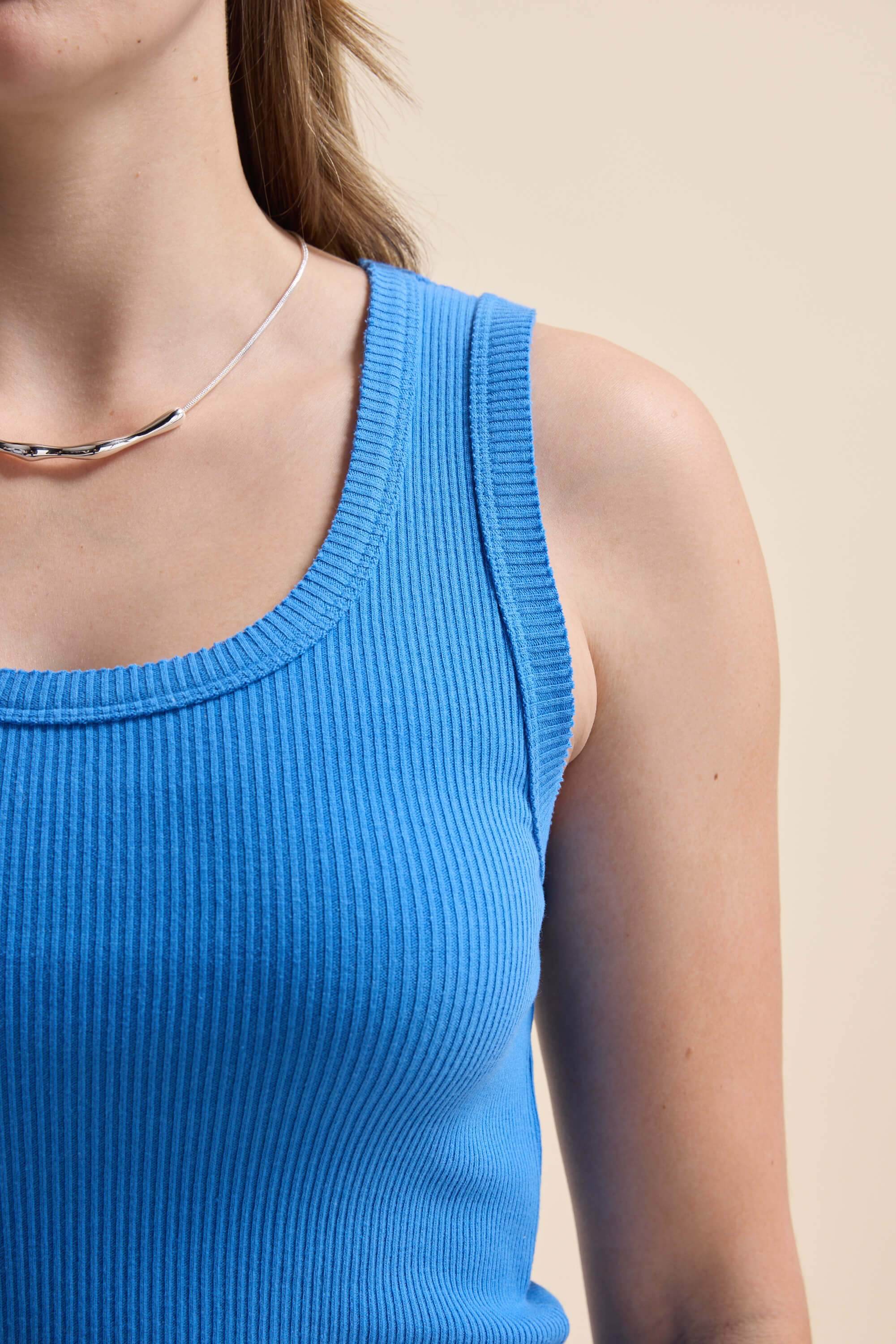 Sophie Organic Cotton Ribbed Tank - Image 5