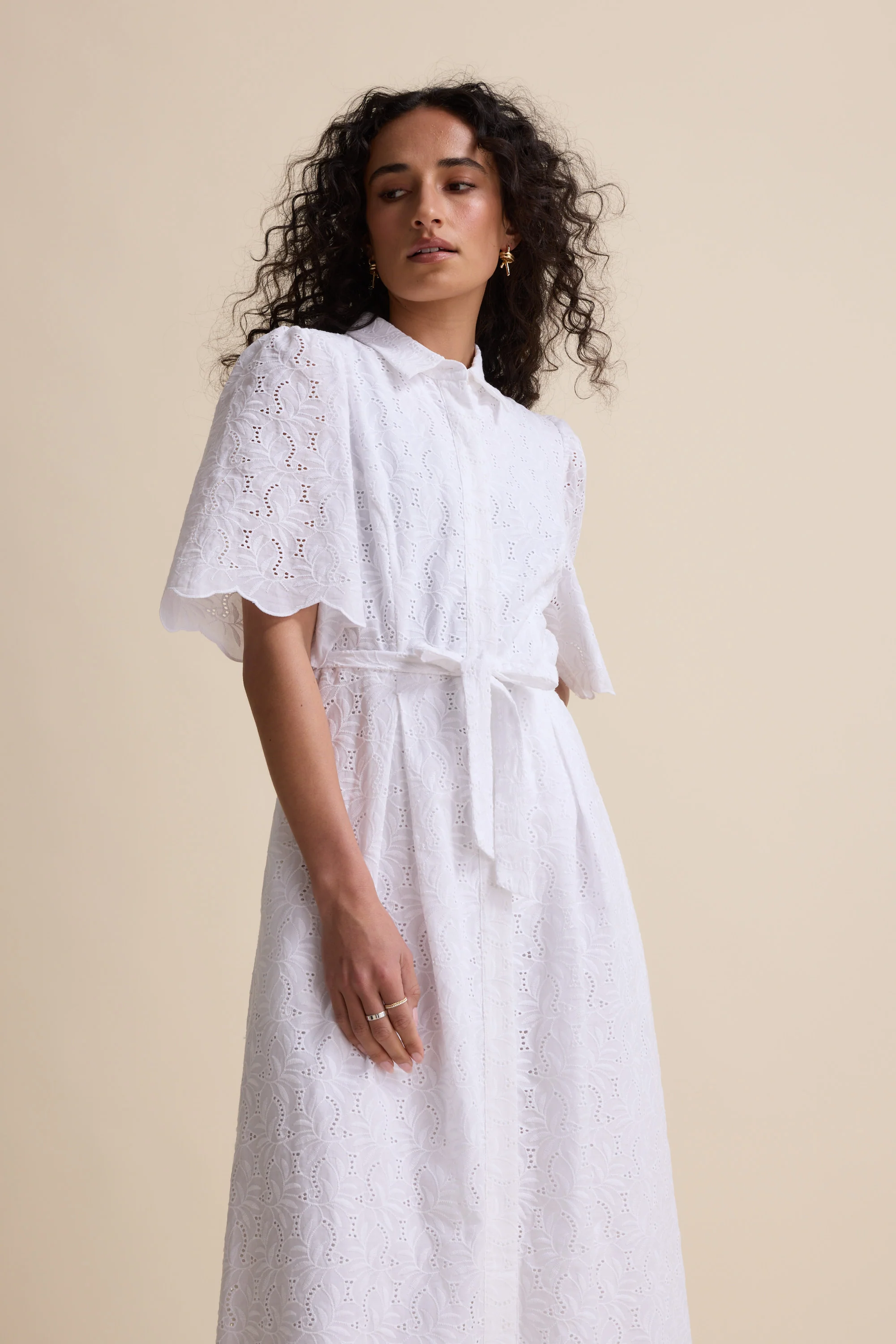 The Broderie Shirt Dress - Image 2