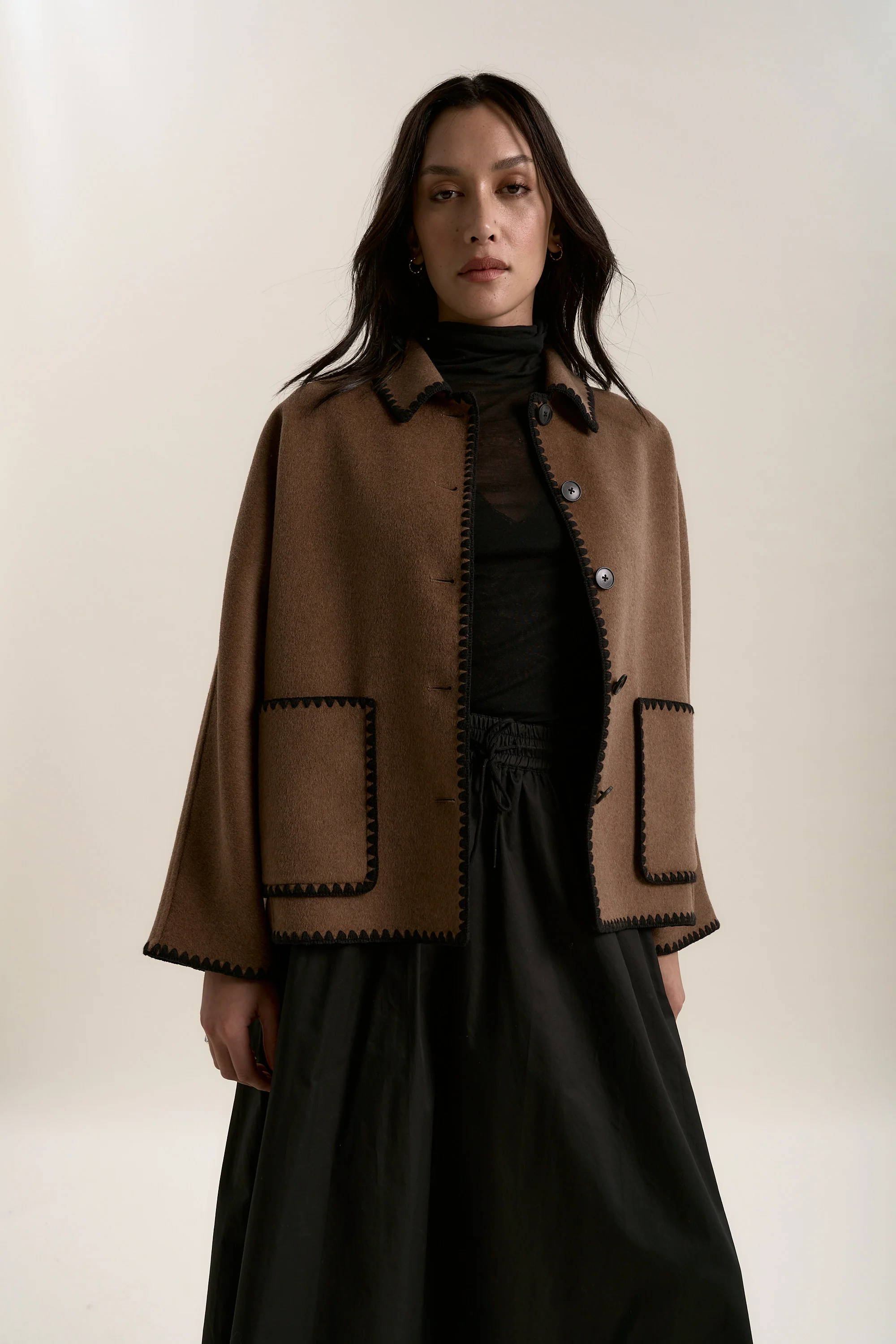 The Contrast Stitch Coat - Image 2