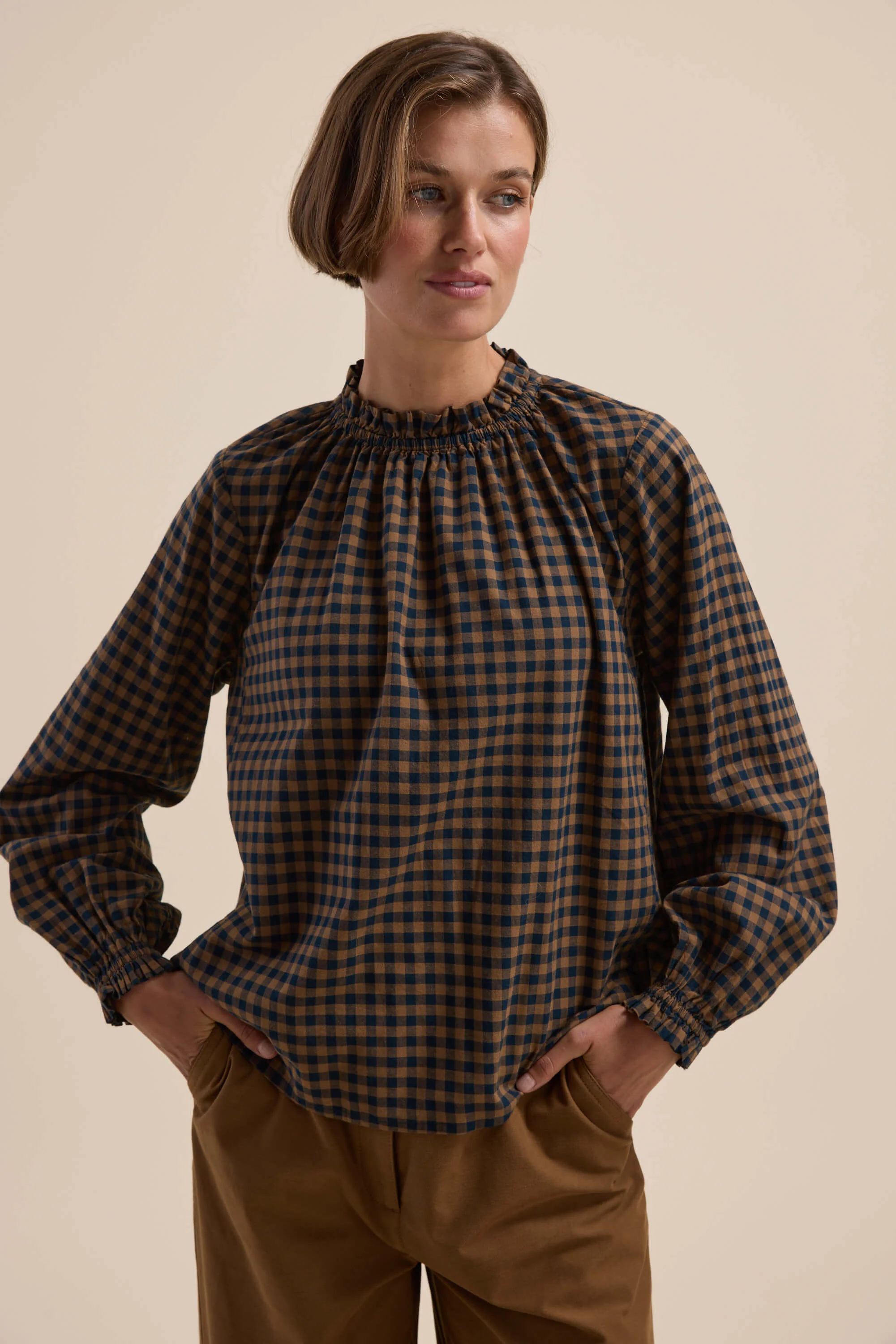 The Frill Detail Long Sleeve Blouse