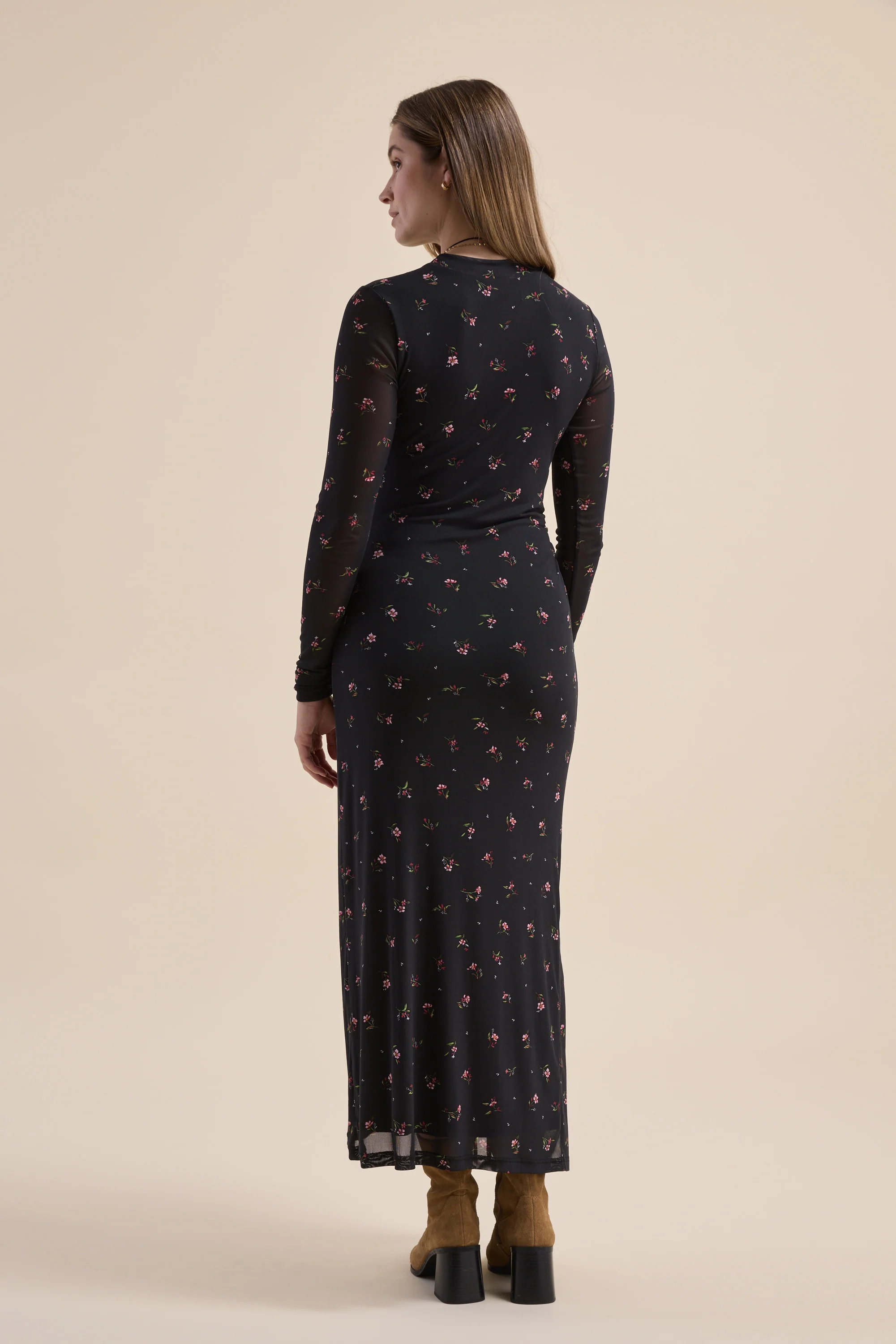 The Mesh Funnel Neck Dress - Image 10