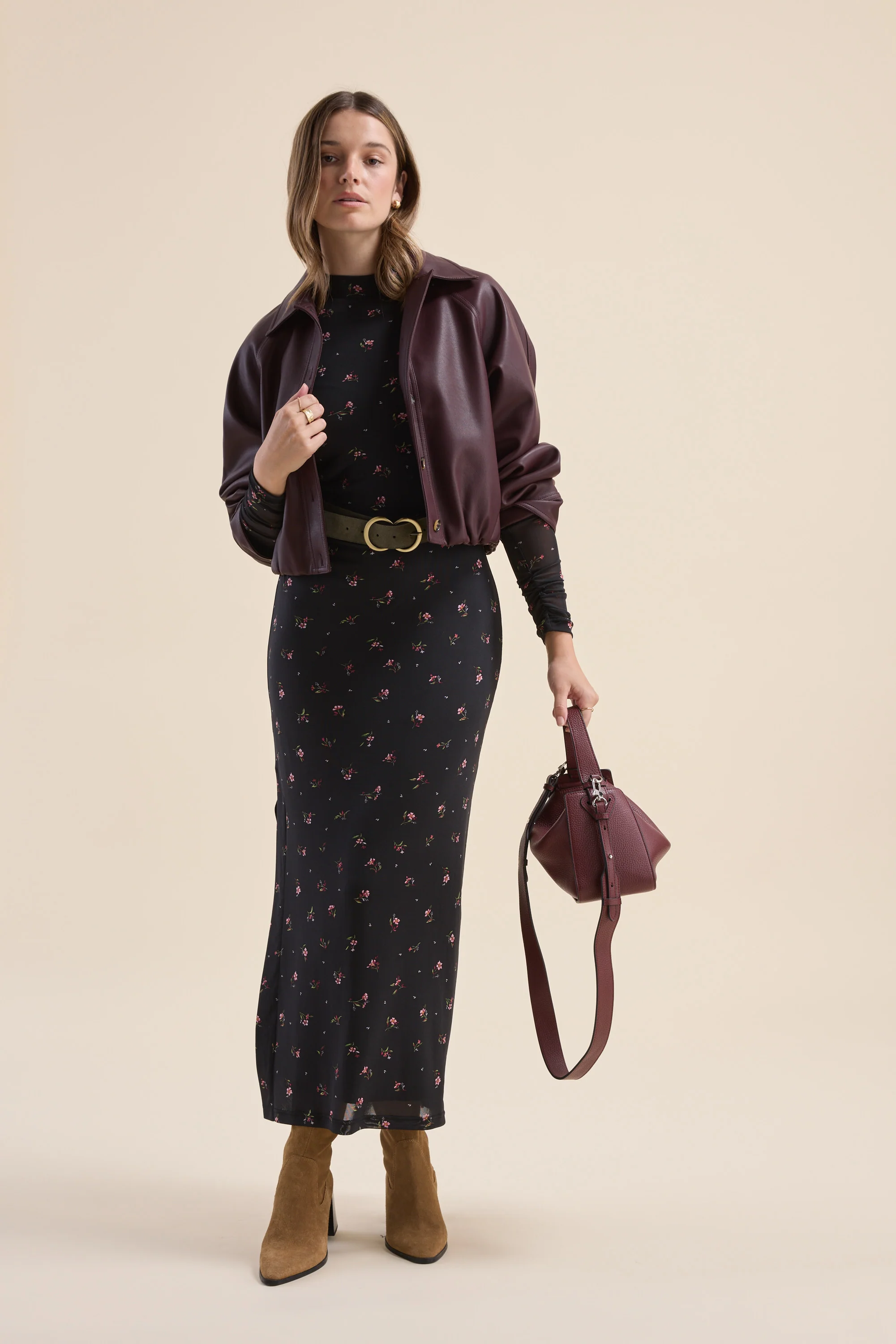 The Mesh Funnel Neck Dress - Image 8