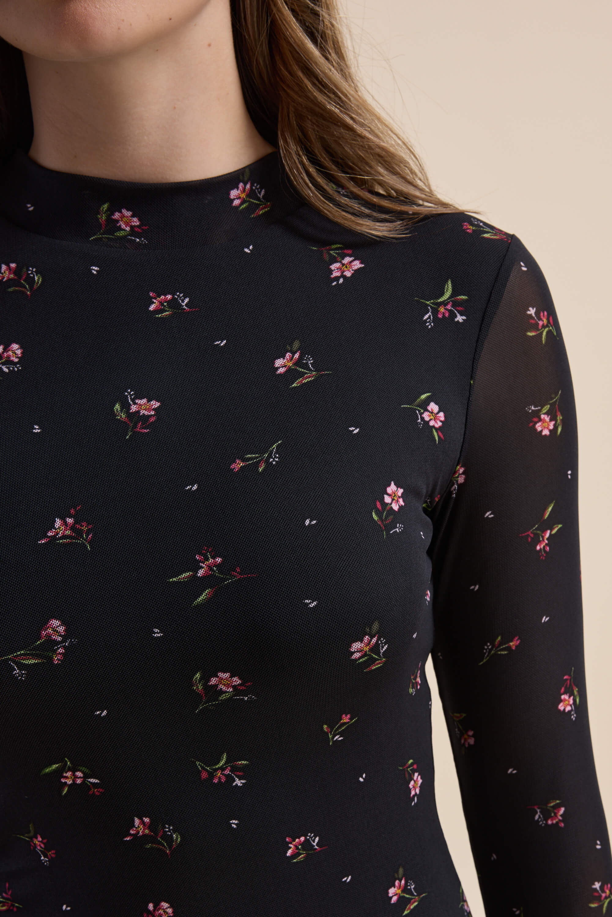 The Mesh Funnel Neck Dress - Image 9