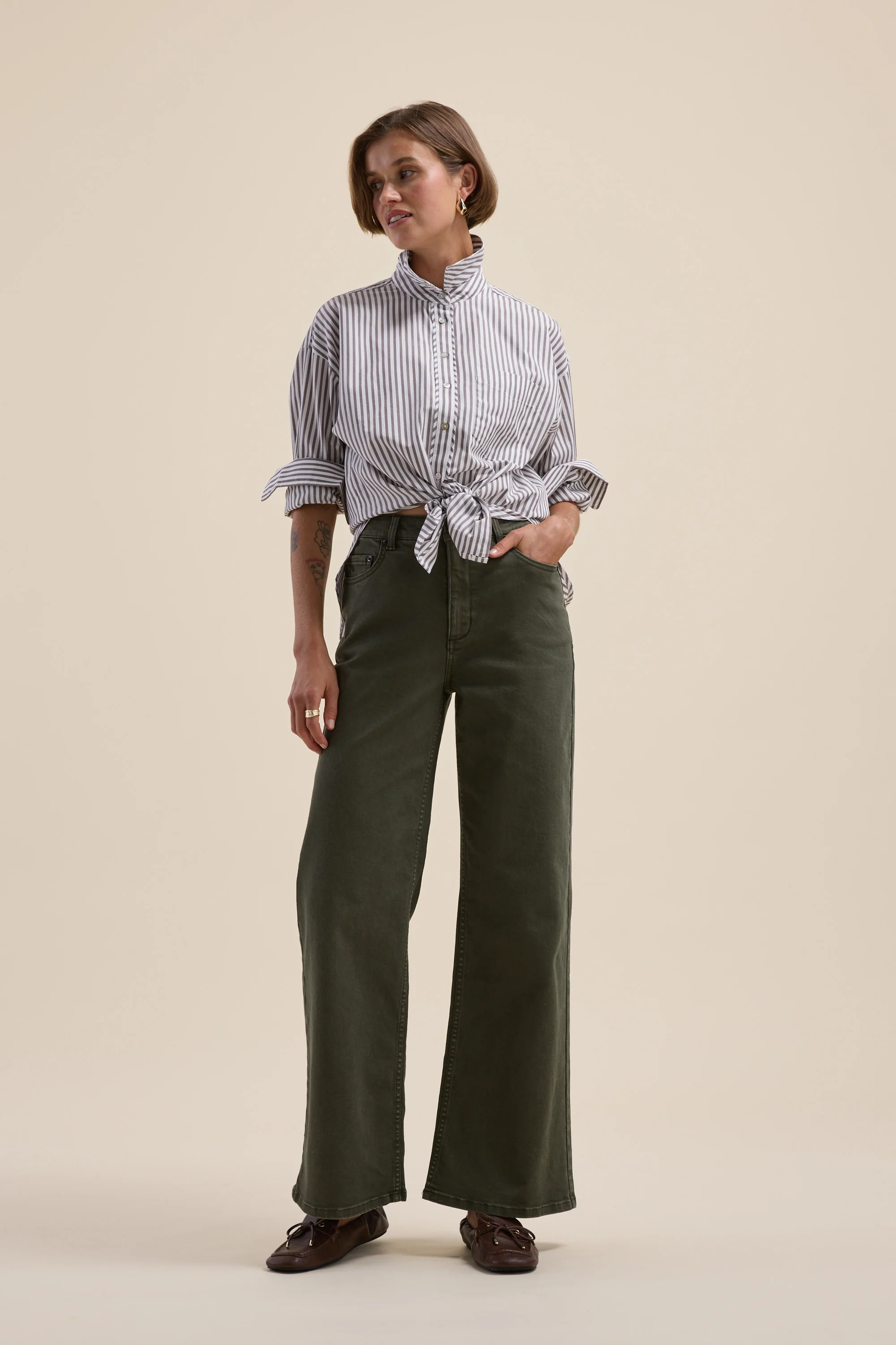 The Mid Rise Wide Leg Jeans - Image 2