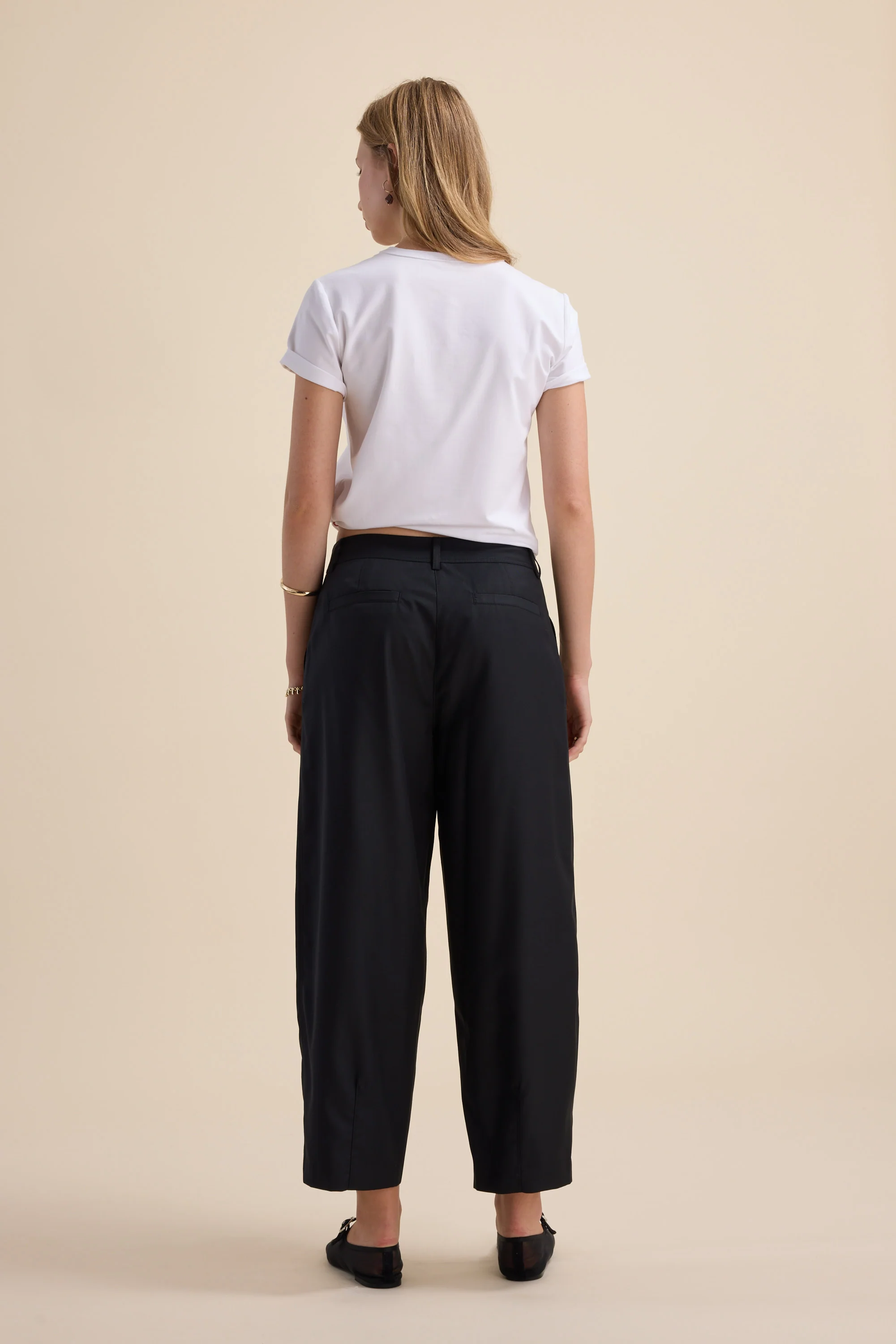 The Wool Blend Barrel Leg Pants - Image 7