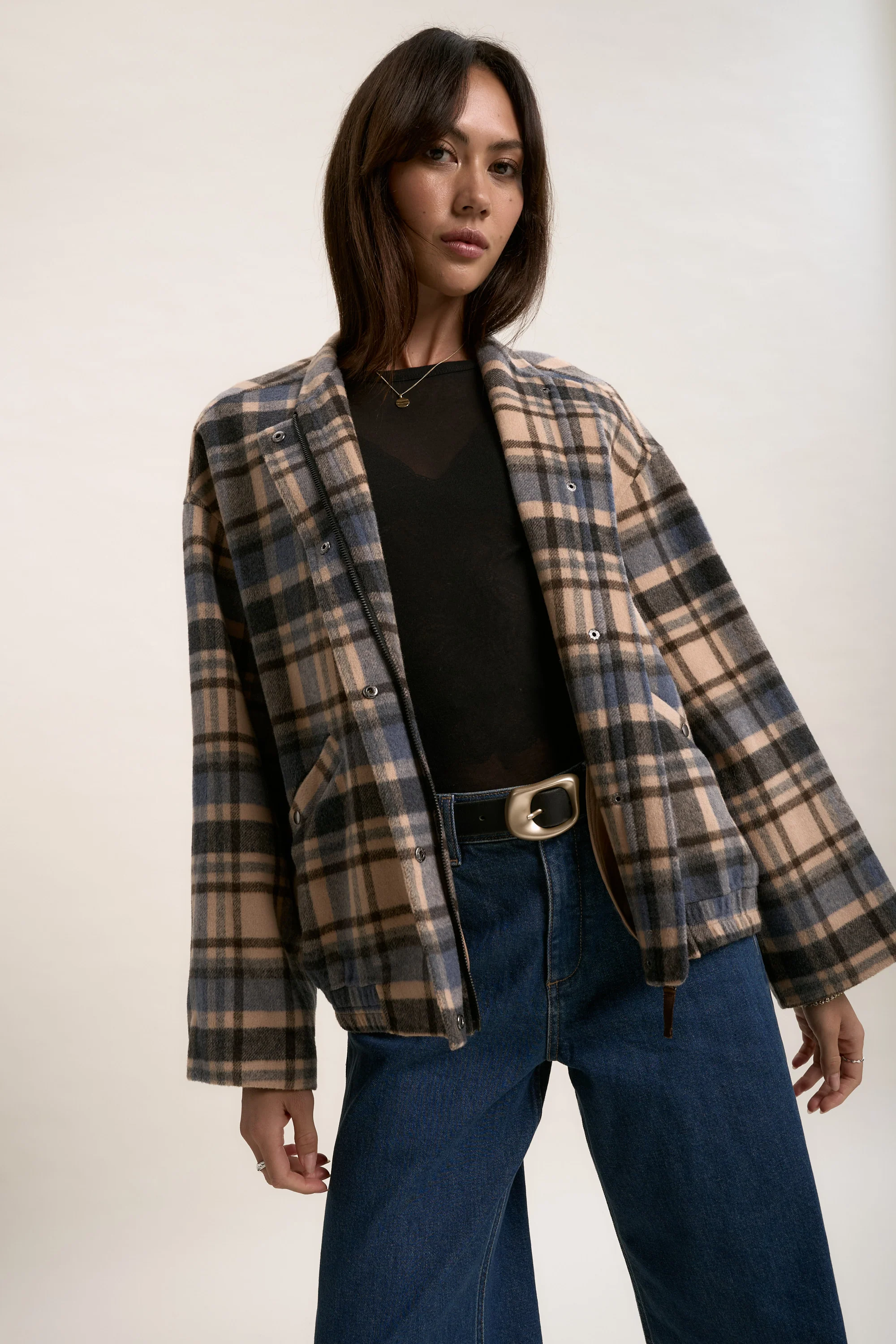 The Wool Blend Bomber Coat - Image 3