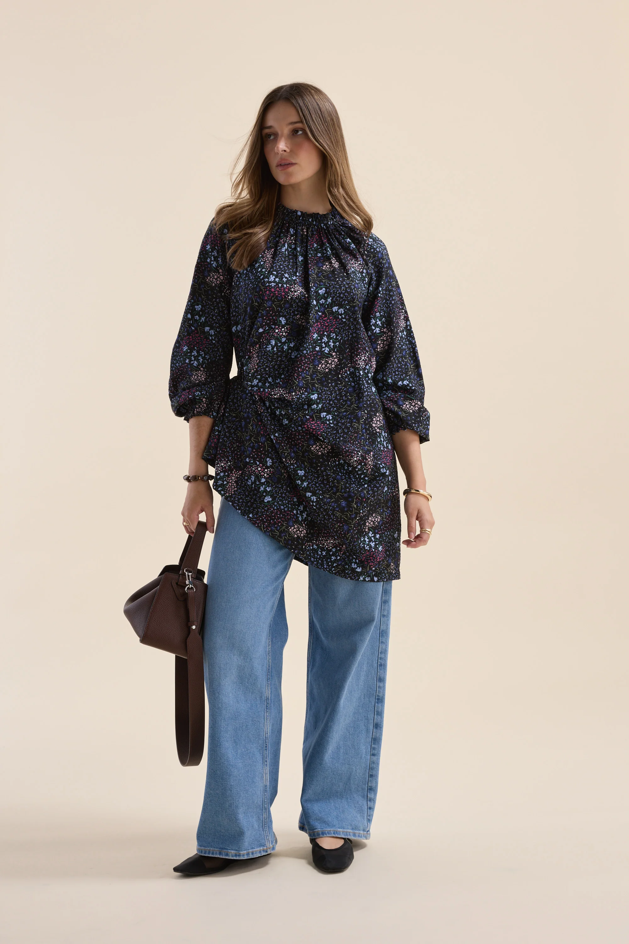 Vera Gathered Mini Dress - Image 5