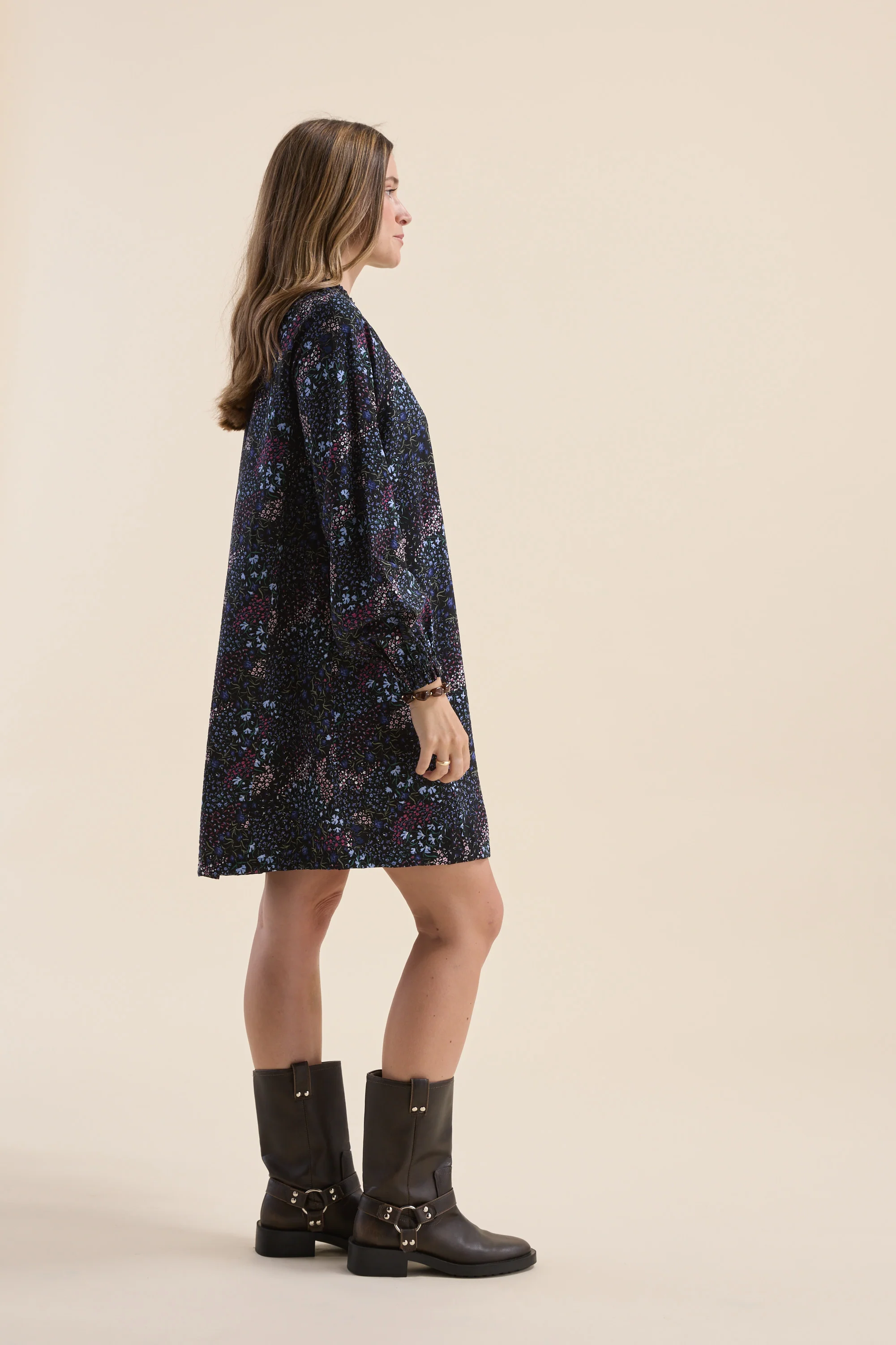 Vera Gathered Mini Dress - Image 6