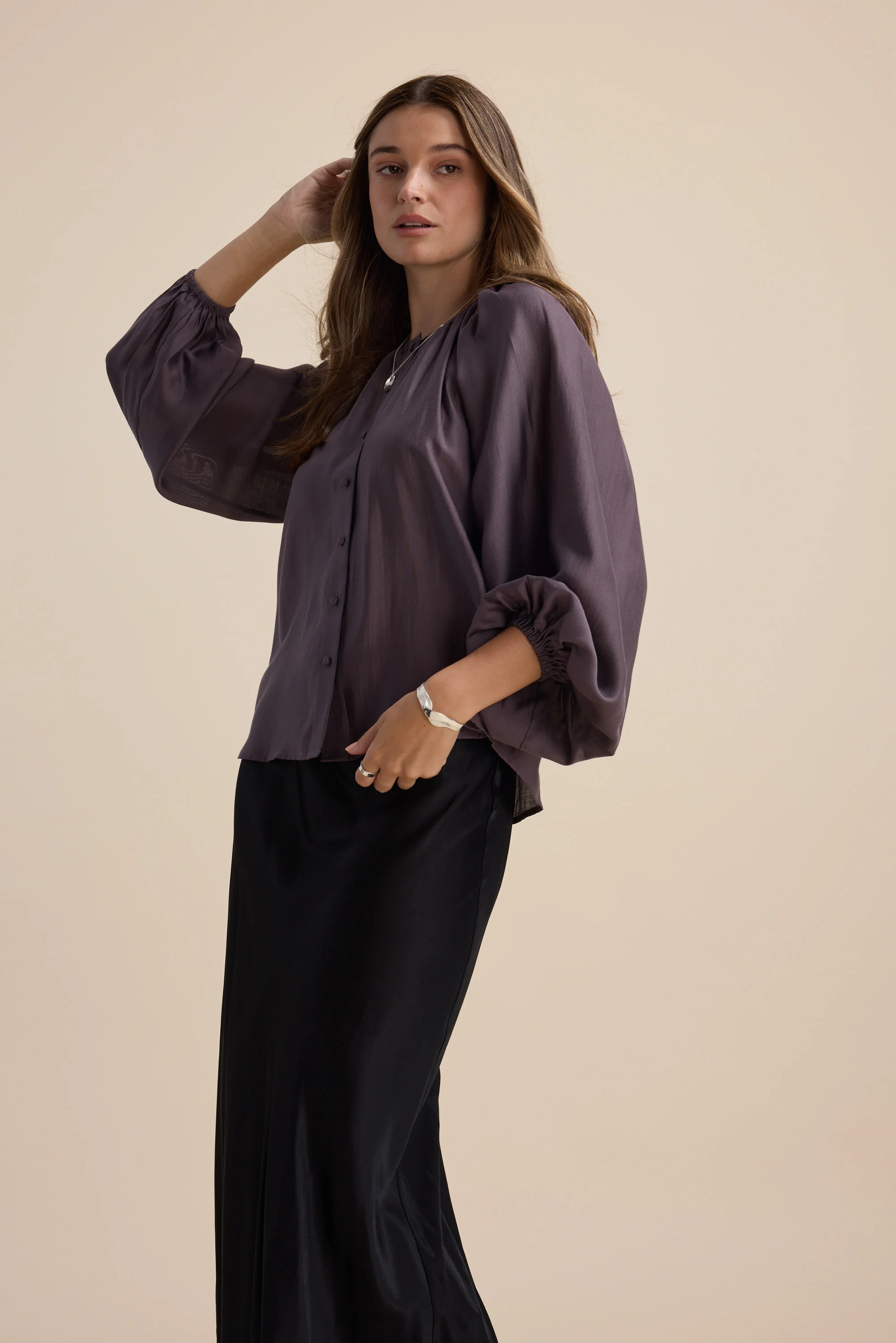 Vivian Button Front Blouse - Image 2