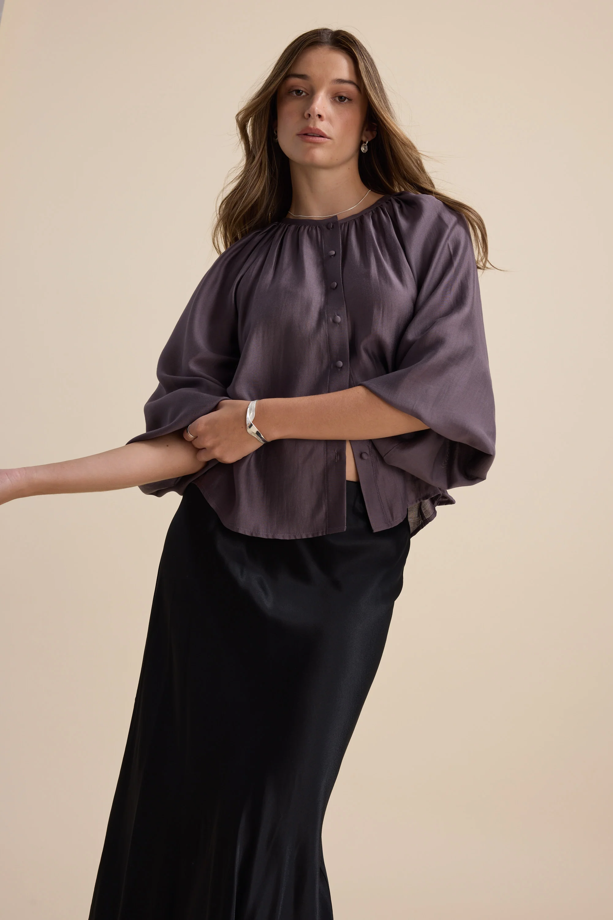 Vivian Button Front Blouse - Image 3
