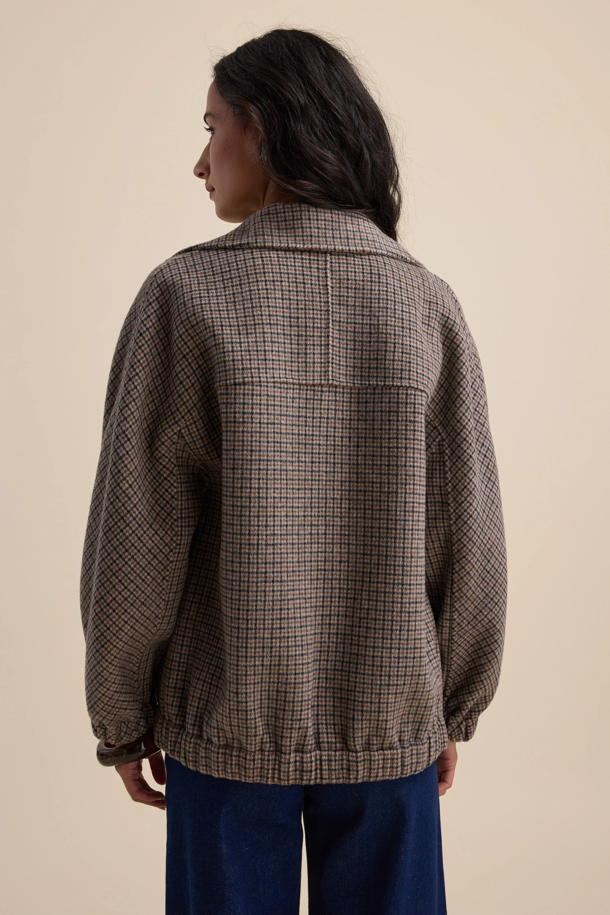 Wool Blend Bomber Coat - Image 10